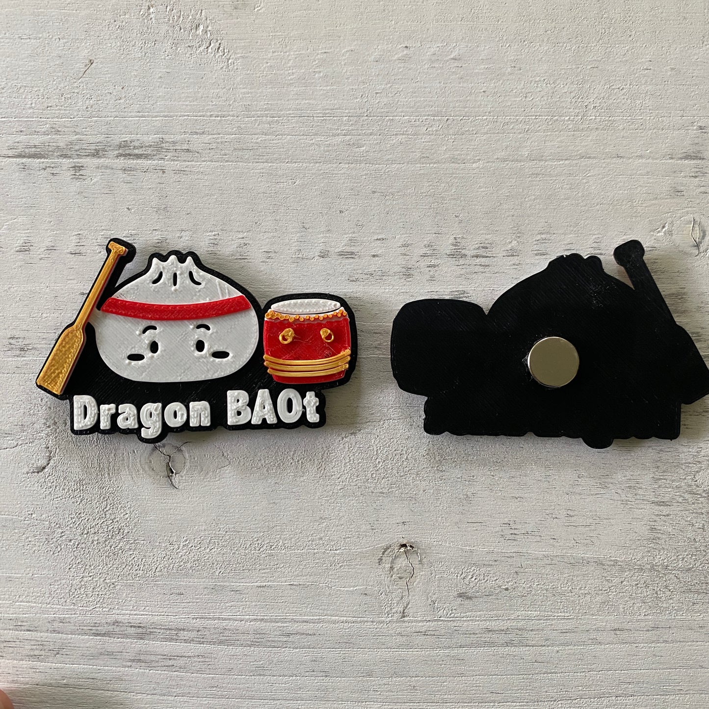 Lil Asian Designs - Dragon BAOt Magnet