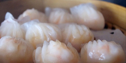 Dim Sum: Har Gao (Gluten-Free Steam Shrimp Dumplings w/Vegan option)