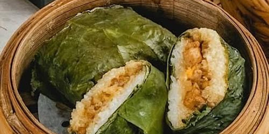 Dim Sum Sunday: Lotus leaf sticky rice or LOR MAI GAI - GF Chicken / Vegan