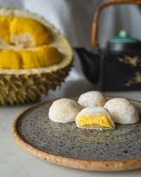 Make Delicious GF Durian Mochi & Durian Crepes - Vegan is available