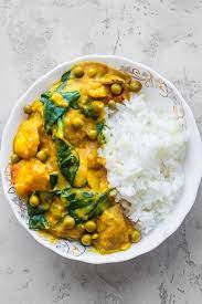 Vegan Kidney Bean &  Potato Curry w/ Veggie Basmati Pilaff (V, GF)